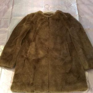 Ann Taylor faux fur coat